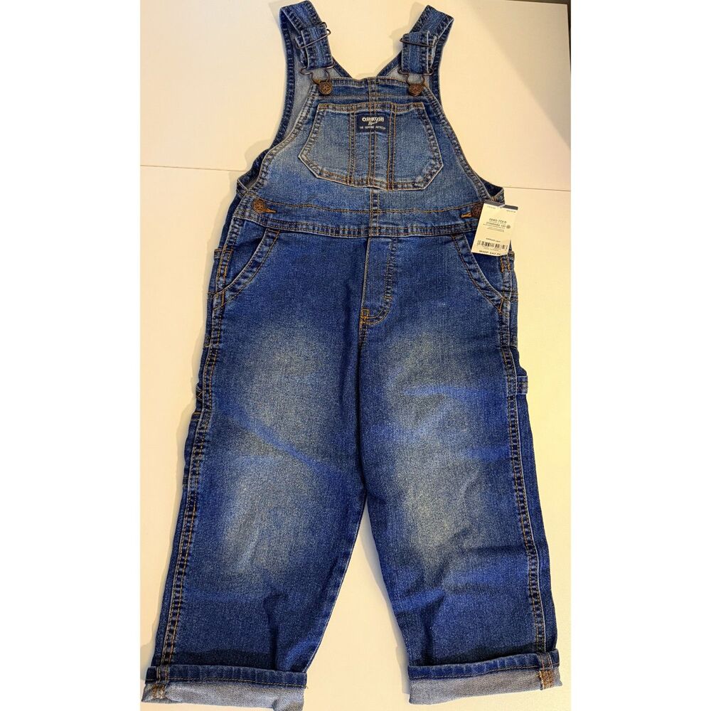 NWT Oshkosh B'Gosh Denim Overalls 4T